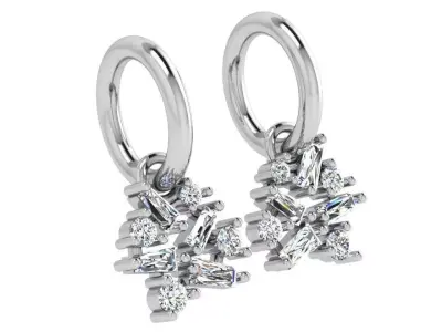 Diamond Earring 4520 3D print model