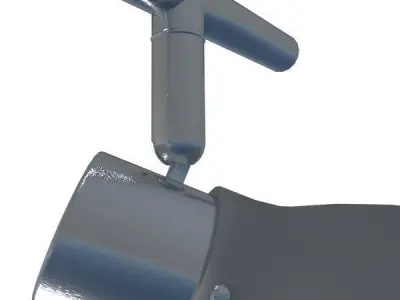 4 head swievel light fixture 3D model