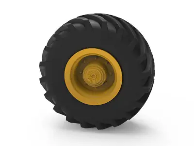 Tractor Tire Mold 3D print model
