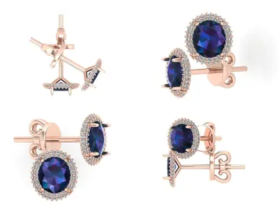 Earrings ri16 3D print model