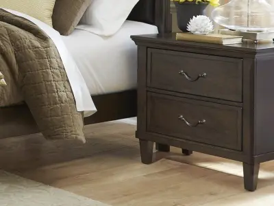 Holderman 2 - Drawer Nightstand in Brown 3D model