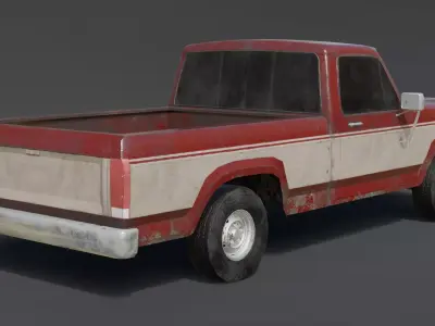 Classic Pickup Truck 1980 3D model