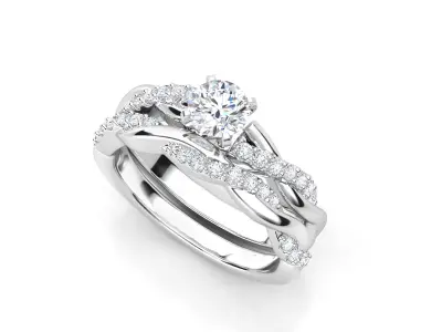 twist ring set  3D print model