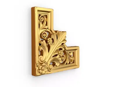 Decorative Classic Corner Element 02 3D print model