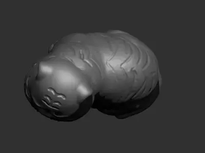 baby tiger 3D print model