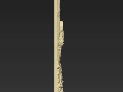 A Wolf in the Forest A127 3D print model