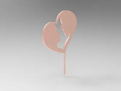 Picket pastry planned for wedding parties 3D print model