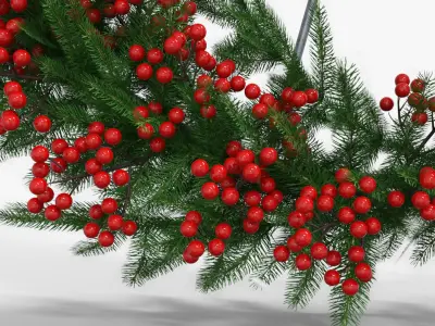 Wreath For Christmas Low-poly 3D model