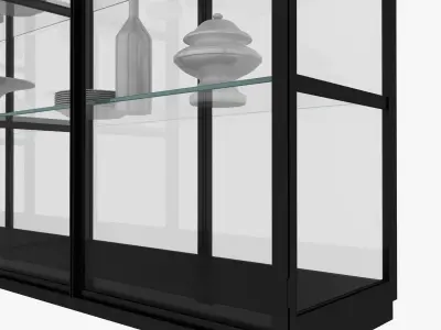 porro ex libris glass cabinet 3D model