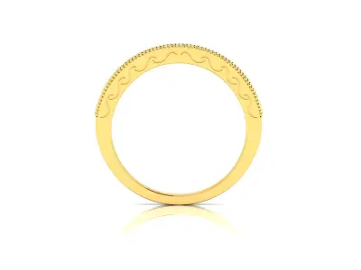 Band 3dm Render Details elegant gold diamond ring 3D print model