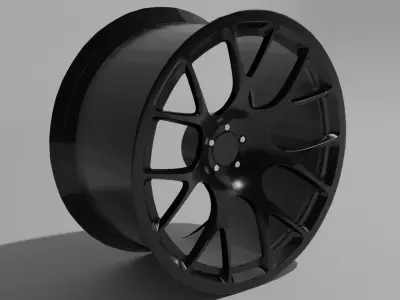 Car racing rim 3D model