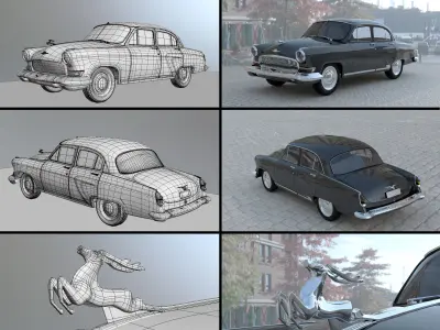 3D Model Gaz 21 Volga  3D model