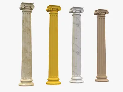 Corinthian Column 3d Model 09 3D model