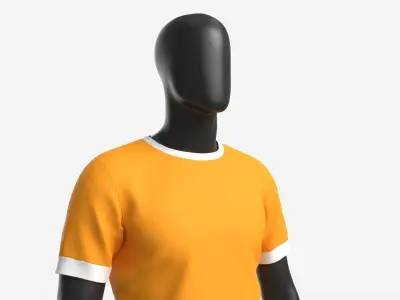 Male Mannequin in Soccer Uniform 3D model