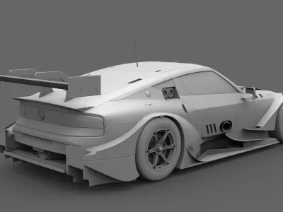 Nissan Z400 GT500 Super GT 2022 2023 Nismo Exterior Low-poly 3D model