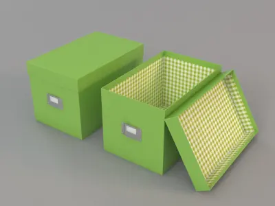 Stationery Storage Boxes 3D model