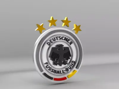 Germany National Soccer Team Logo 3D model