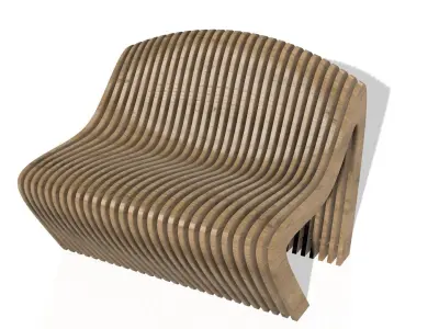 Parametric bench 2s2 3D model