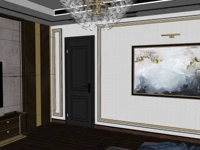 Luxury Interior Bedroom design  01 Design  3D model