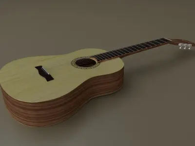 Acoustic Guitar 3D model
