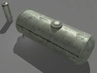 Industrial Tank 3 Low-poly 3D model