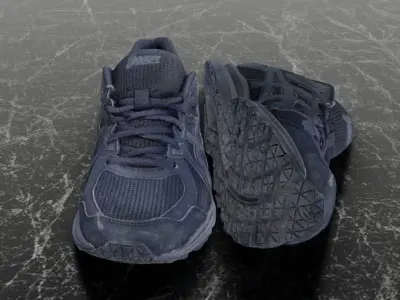 ASICS 3D SHOES Low-poly 3D model