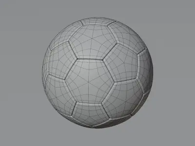 Football Low-poly 3D model Low-poly 3D model