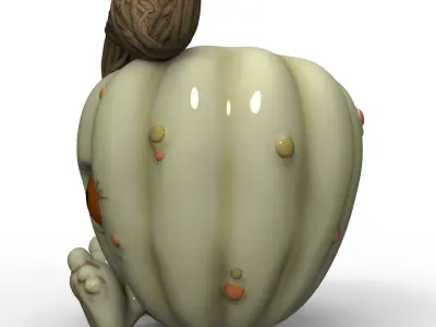 pumpkin pot - STL for 3D printing 3D print model