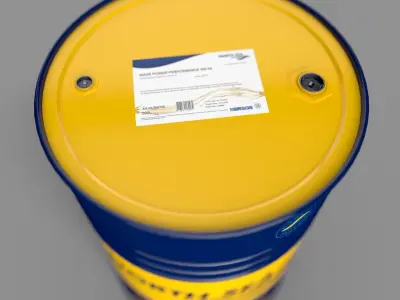 Realistic North Sea Barrel 3D Model Low-poly 3D model