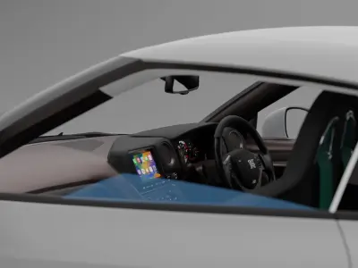 Nissan GTR 3D model Textured