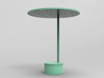 Okio Side Table Low-poly 3D model