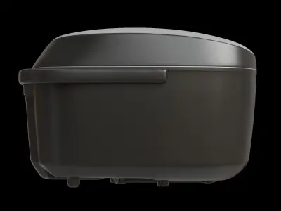 Modern Black Rice Cooker 3D model