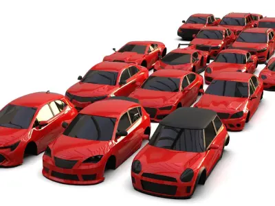 Cars Pack Low-poly 3D model