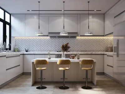 Modern Kitchen 3D model