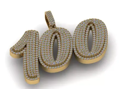 Solitaire Diamond Pendant - Diamond Pendat 3D print model