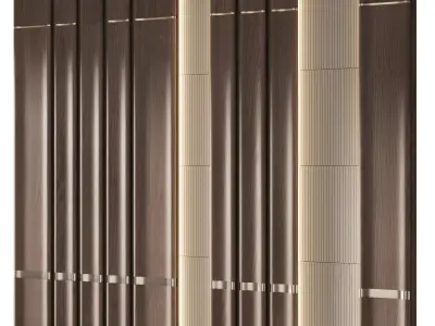 Decorative V74 Wall Panels 3D model