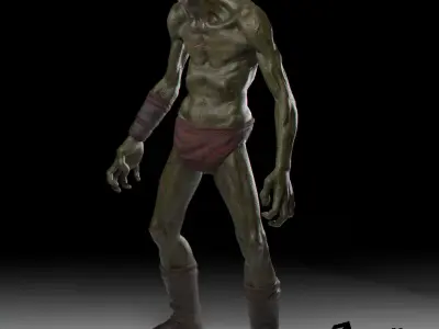 Troll unreal engine Low-poly 3D model