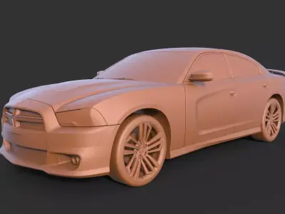 Dodge Charger 2011 3D print model