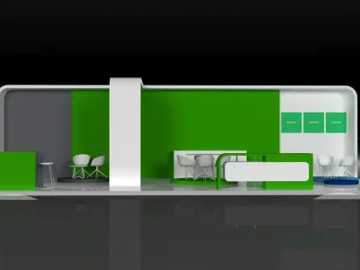 3D Booth Model 3D model 3D model