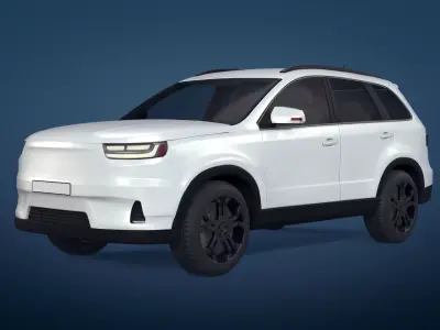 Generic  Electric - Hybrid SUV Car - Crossover - Off Road - 4x4 3D model
