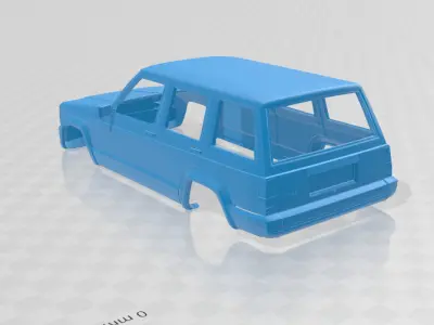 Jeep Cherokee XJ 2000 - Body Car STL Model 3D print model