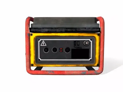 Electric Generator Portable Low-poly 3D model