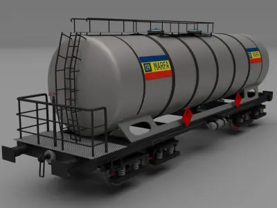 CFR train tanker car 3D model