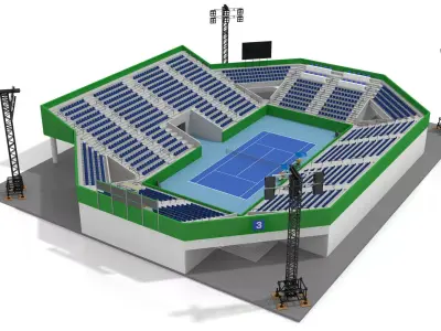 Tennis Stadium 3D model