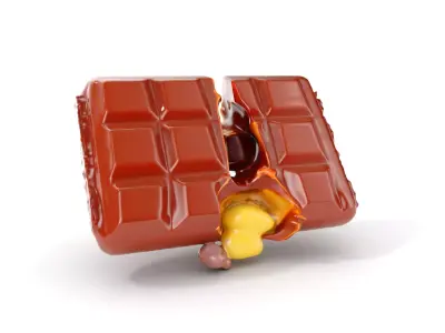 Chocolate with Filling Model Pack Low-poly 3D model