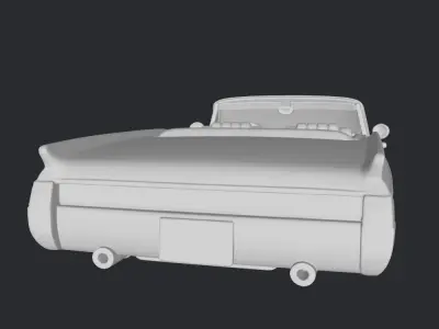 vintage lowraider car 3D print model
