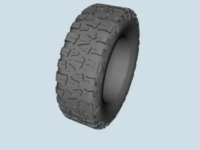 Nitto Mud Grappler Tire scale 1-10 3D print model
