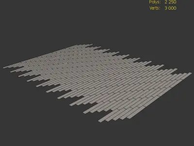 Wood Floor Oak Berkley Wildwood 3D model