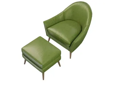 Armchair Ottoman 3D model
