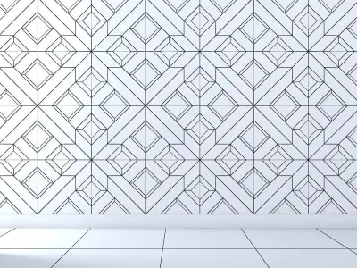 3d wall panel Low-poly 3D model Low-poly 3D model